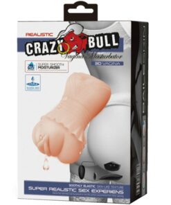 CRAZY BULL – MASTURBADOR WATER SKIN VAGINA CON BALAS VIBRADORAS - intimamenities.com