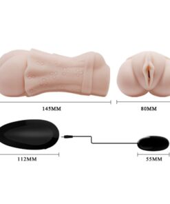 CRAZY BULL – MASTURBADOR WATER SKIN VAGINA CON BALA VIBRADORA 2 - intimamenities.com