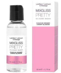 MIXGLISS – PRETTY LUBRICANTE SILICONA FLOR DE CEREZA 50 ML - intimamenities.com