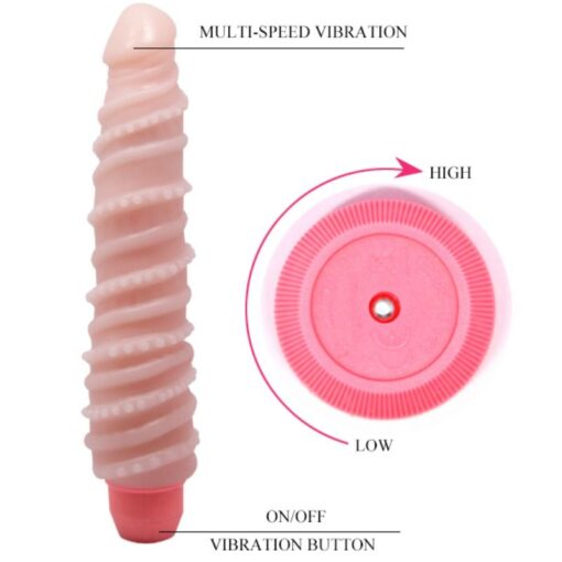 BAILE – FLEXI VIBE SENSUAL VIBRADOR ESPIRAL 19.5 CM - intimamenities.com