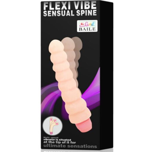BAILE – FLEXI VIBE SENSUAL SPINE VIBRADOR FLEXIBLE 19 CM - intimamenities.com