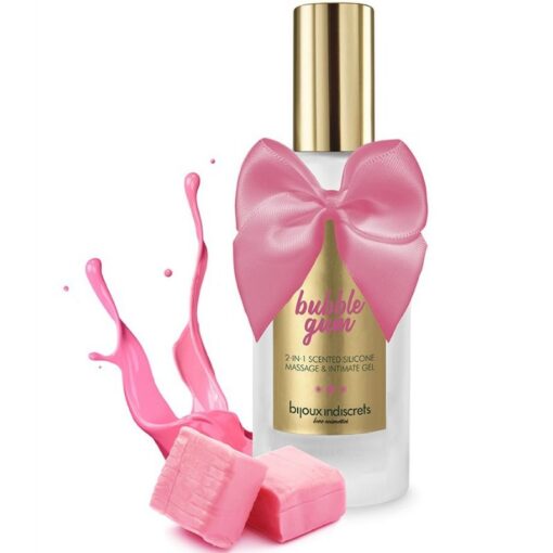 BIJOUX – BUBBLE GUM GEL 2 EN 1 SILICONA CHICLE DE FRESA 100 ML - intimamenities.com