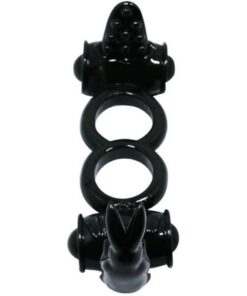 BAILE – SWEET RING ANILLO DOBLE CON RABBIT DOBLE - intimamenities.com