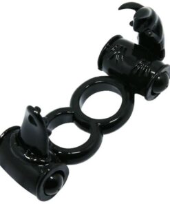 BAILE – SWEET RING ANILLO DOBLE CON RABBIT DOBLE - intimamenities.com