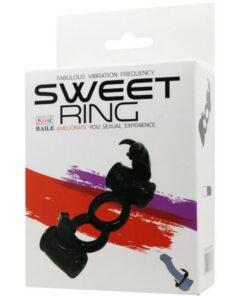 BAILE – SWEET RING ANILLO DOBLE CON RABBIT DOBLE - intimamenities.com
