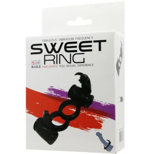 BAILE – SWEET RING ANILLO DOBLE CON RABBIT DOBLE - intimamenities.com