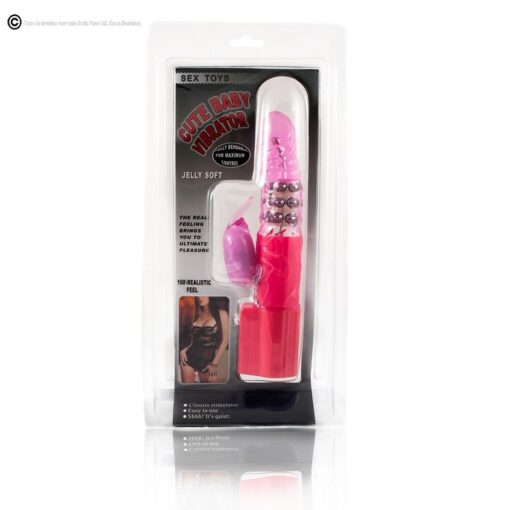 BAILE – ROTADOR RABBIT ROSA SUPERESTIMULADOR - intimamenities.com