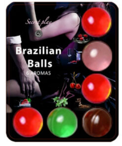SECRETPLAY – 6 HOT BALLS LUBRICANTE CON AROMA DE FRUTAS - intimamenities.com
