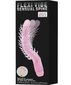 BAILE – FLEXI VIBE SENSUAL SPINE BENDABLE VIBRATING DILDO LILA 23.5 CM - intimamenities.com