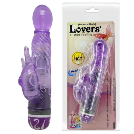 BAILE – VIBRADOR MULTIVELOCIDAD CON ESTIMULADOR LILA - intimamenities.com