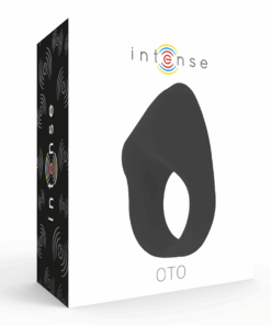 INTENSE – OTO ANILLO VIBRADOR RECARGABLE NEGRO - intimamenities.com