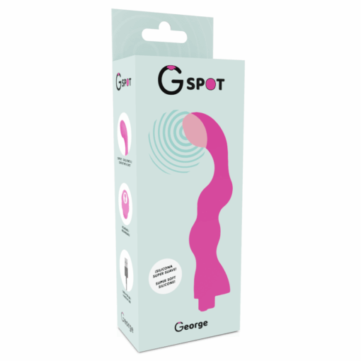 G-SPOT – GEORGE VIBRADOR PUNTO G ROSA CHICLE - intimamenities.com