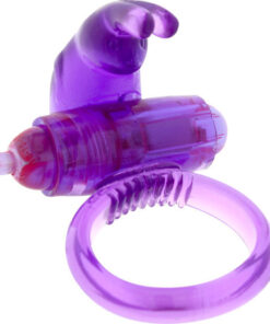 SEVEN CREATIONS – ANILLO VIBRADOR DE SILICONA LILA - intimamenities.com