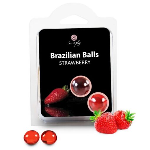 SECRETPLAY – BRAZILIAN BALLS FRESAS SET 2 BOLAS - intimamenities.com