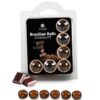SECRETPLAY – SET 6 BRAZILIANS BALLS CHOCOLATE - intimamenities.com