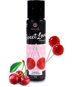 SECRETPLAY – CEREZA LOLLIPOP GEL SWEET LOVE 60 ML - intimamenities.com
