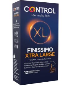 CONTROL – FINISSIMO XL PRESERVATIVOS 12 UNIDADES - intimamenities.com