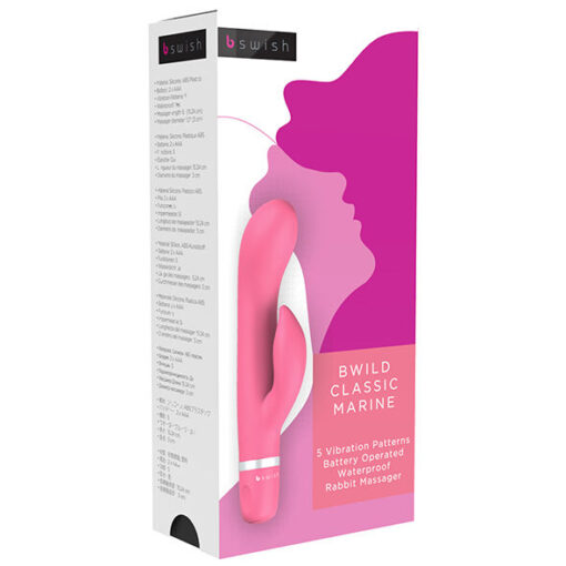 B SWISH – BWILD CLASSIC MARINE RABBIT VIBRATOR GUAVA - intimamenities.com