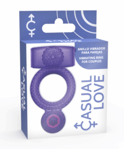 CASUAL LOVE – RING DOUBLE PLEASURE ANILLO LILA - intimamenities.com