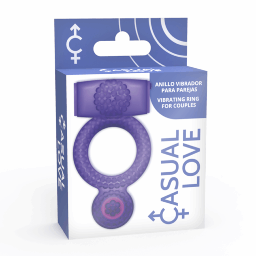 CASUAL LOVE – RING DOUBLE PLEASURE ANILLO LILA - intimamenities.com