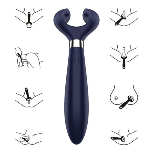 SATISFYER – ENDLESS FUN MULTI VIBRADOR 3 AZUL - intimamenities.com