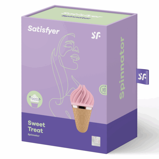 SATISFYER – SWEET TREAT SPINNATOR MARRÓN & ROSA - intimamenities.com