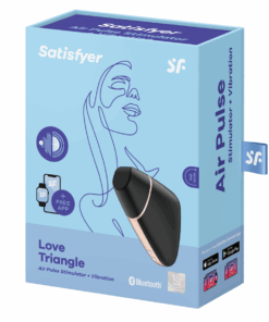 SATISFYER – LOVE TRIANGLE ESTIMULADOR Y VIBRADOR NEGRO - intimamenities.com