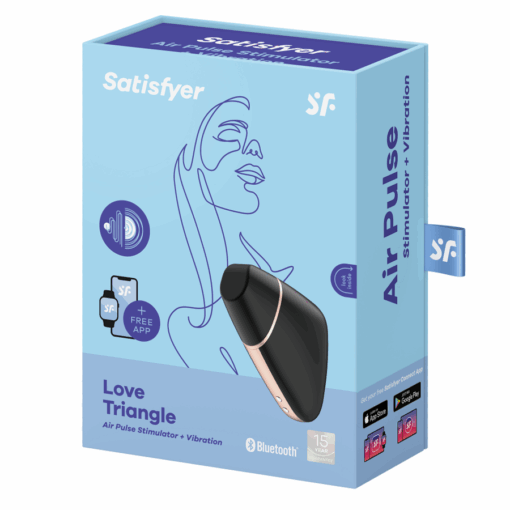 SATISFYER – LOVE TRIANGLE ESTIMULADOR Y VIBRADOR NEGRO - intimamenities.com