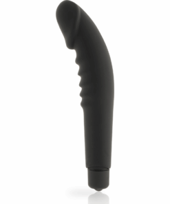 DOLCE VITA – REALISTIC  PLEASURE VIBRADOR SILICONA NEGRO - intimamenities.com