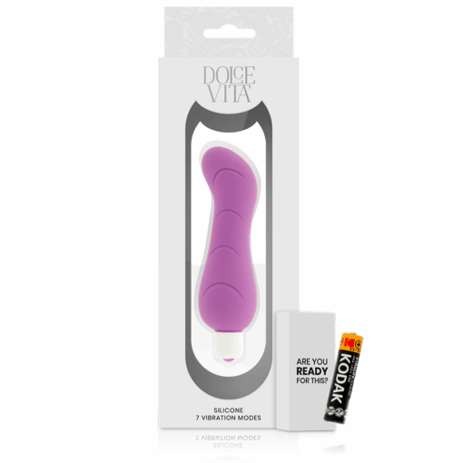 DOLCE VITA – G-SPOT VIBRADOR SILICONA LILA - intimamenities.com
