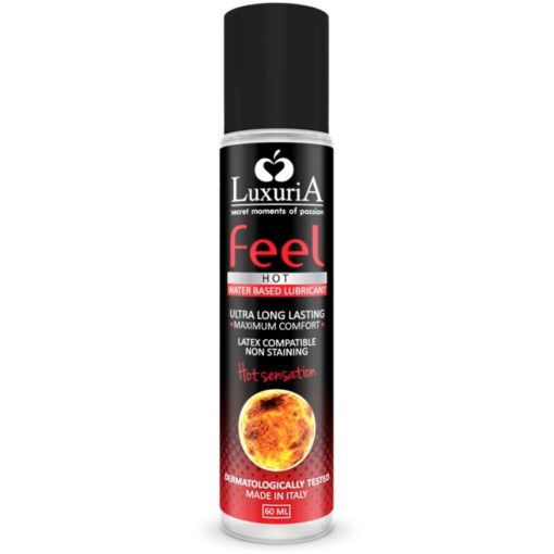 INTIMATELINE – LUXURIA FEEL HOT SENSATION LUBRICANTE BASE AGUA EFECTO CALOR 60 ML - intimamenities.com