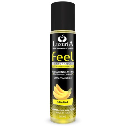 INTIMATELINE – LUXURIA FEEL LUBRICANTE BASE AGUA PLATANO 60 ML - intimamenities.com