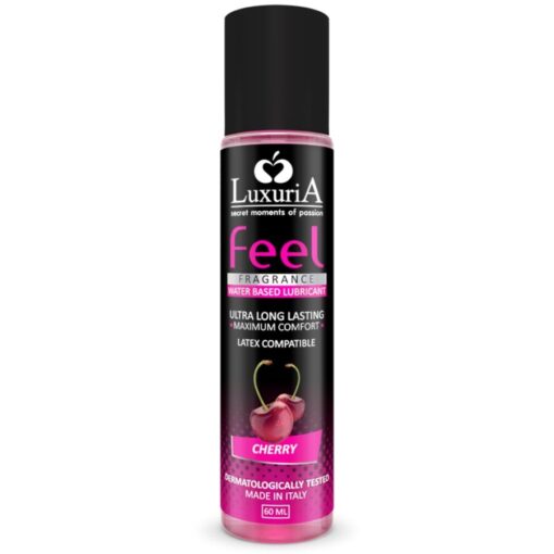 INTIMATELINE – LUXURIA FEEL LUBRICANTE BASE AGUA CEREZA 60 ML - intimamenities.com