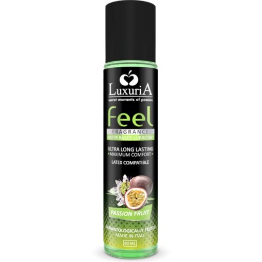 INTIMATELINE – LUXURIA FEEL LUBRICANTE BASE AGUA FRUTA DE LA PASION 60 ML - intimamenities.com