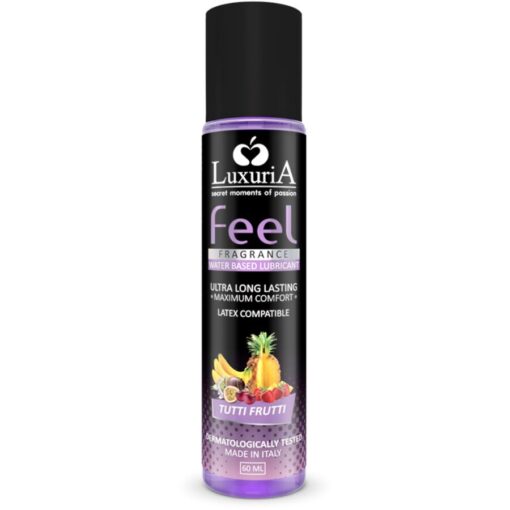 INTIMATELINE – LUXURIA FEEL LUBRICANTE BASE TUTTI FRUTI 60 ML - intimamenities.com