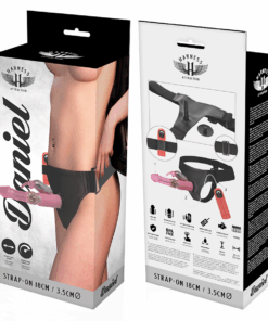 HARNESS ATTRACTION – ARNÉS  DANIEL CON VIBRACIÓN Y ROTACIÓN 18 CM -O- 3.5 CM - intimamenities.com