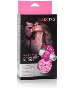 CALEXOTICS – MICRO VIBE AROUSER BUNNY ANILLO VIBRADOR ROSA - intimamenities.com