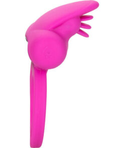 CALEXOTICS – DUAL CLIT FLICKER ENHANCER DOBLE ANILLO VIBRADOR DE SILICONA ROSA - intimamenities.com