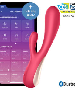SATISFYER – MONO FLEX ROJO CON APP - intimamenities.com