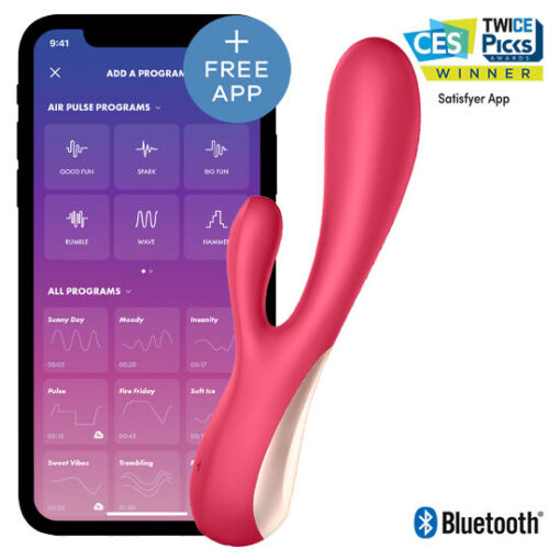 SATISFYER – MONO FLEX ROJO CON APP - intimamenities.com
