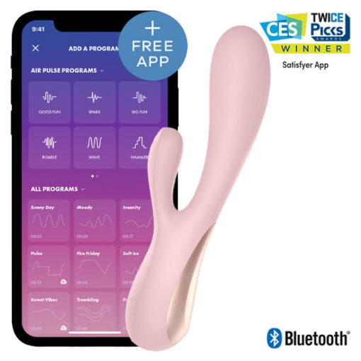 SATISFYER – MONO FLEX ROSA CON APP - intimamenities.com