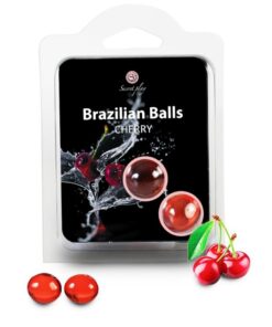 SECRETPLAY – BRAZILIAN BALLS CEREZA SET 2 BOLAS - intimamenities.com
