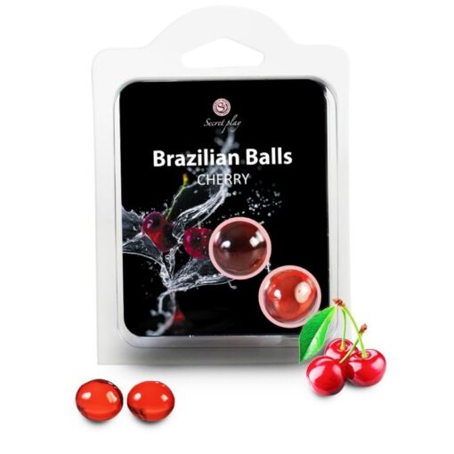 SECRETPLAY – BRAZILIAN BALLS CEREZA SET 2 BOLAS - intimamenities.com