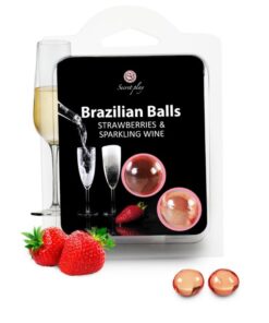 SECRETPLAY – SET 2 BRAZILIAN BALLS FRESAS CON CAVA - intimamenities.com