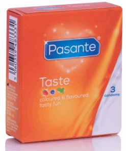 PASANTE – PRESERVATIVOS SABORES 3 UNIDADES - intimamenities.com