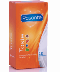 PASANTE – PRESERVATIVOS SABORES 12 UNIDADES - intimamenities.com