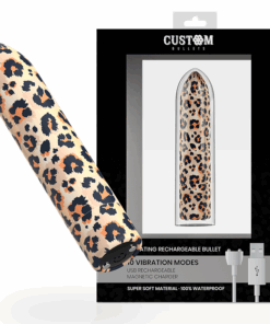CUSTOM BULLETS – BALA RECARGABLE LEOPARD 10 INTENSIDADES - intimamenities.com