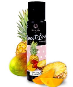 SECRETPLAY – MANGO & PINEAPPLE GEL SWEET LOVE 60 ML - intimamenities.com