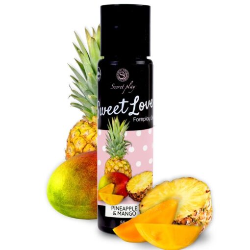 SECRETPLAY – MANGO & PINEAPPLE GEL SWEET LOVE 60 ML - intimamenities.com