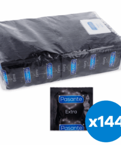 PASANTE – EXTRA PRESERVATIVO EXTRA GRUESOS 144 UNIDADES - intimamenities.com